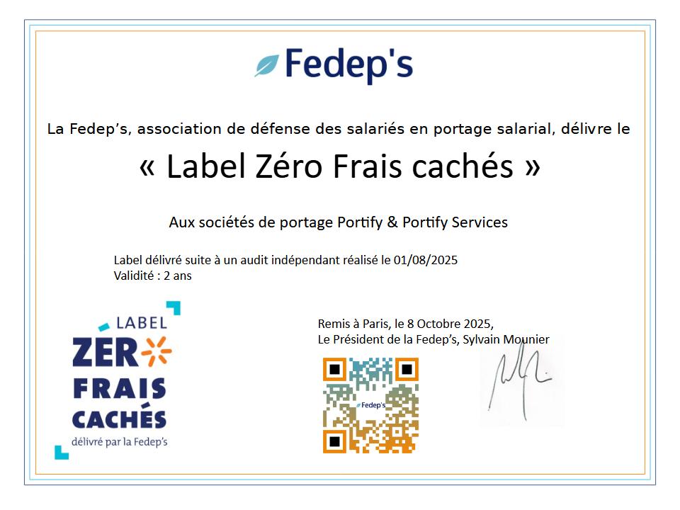 Label portage salarial Portify