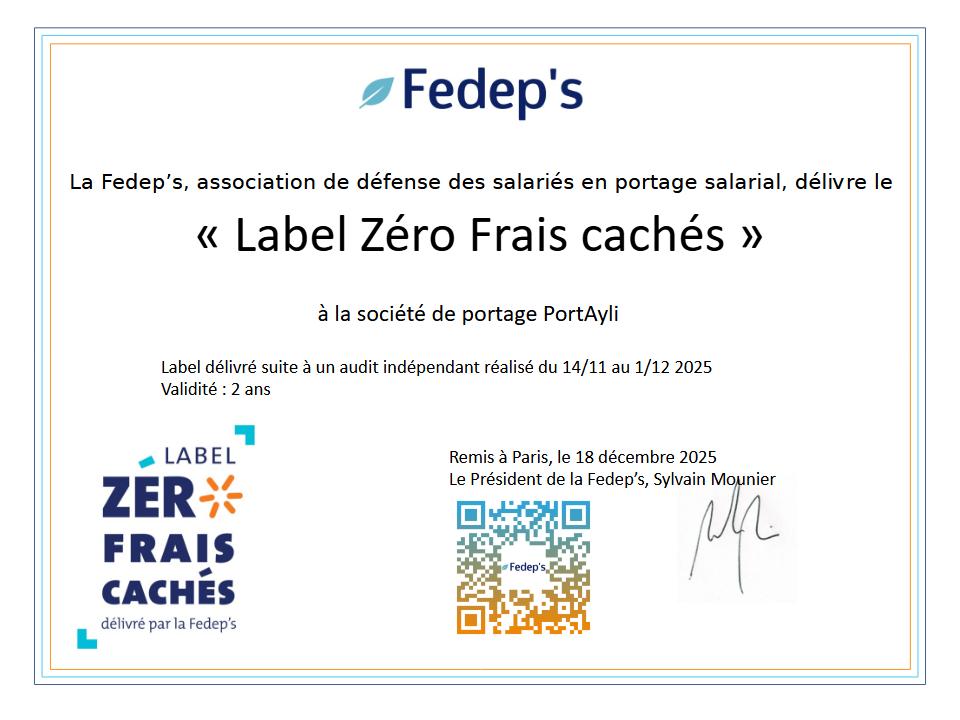 Label portage salarial PortAyli